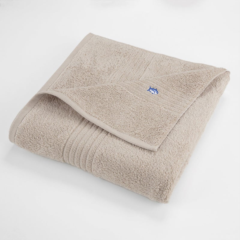 Southern Tide Performance 5.0 Bath Towel, 30"W x 54"L, Sand - Image 1